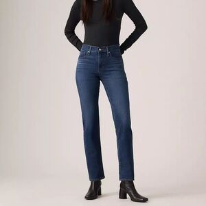 Levi's Women's Straight Leg Jeans in Deep Blue